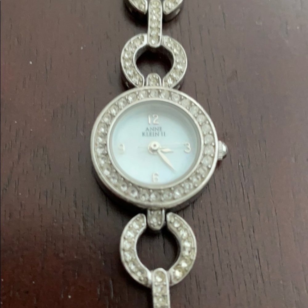 Anne Klein Watch Swarovski Crystal Band & Silver - Picture 3 of 6